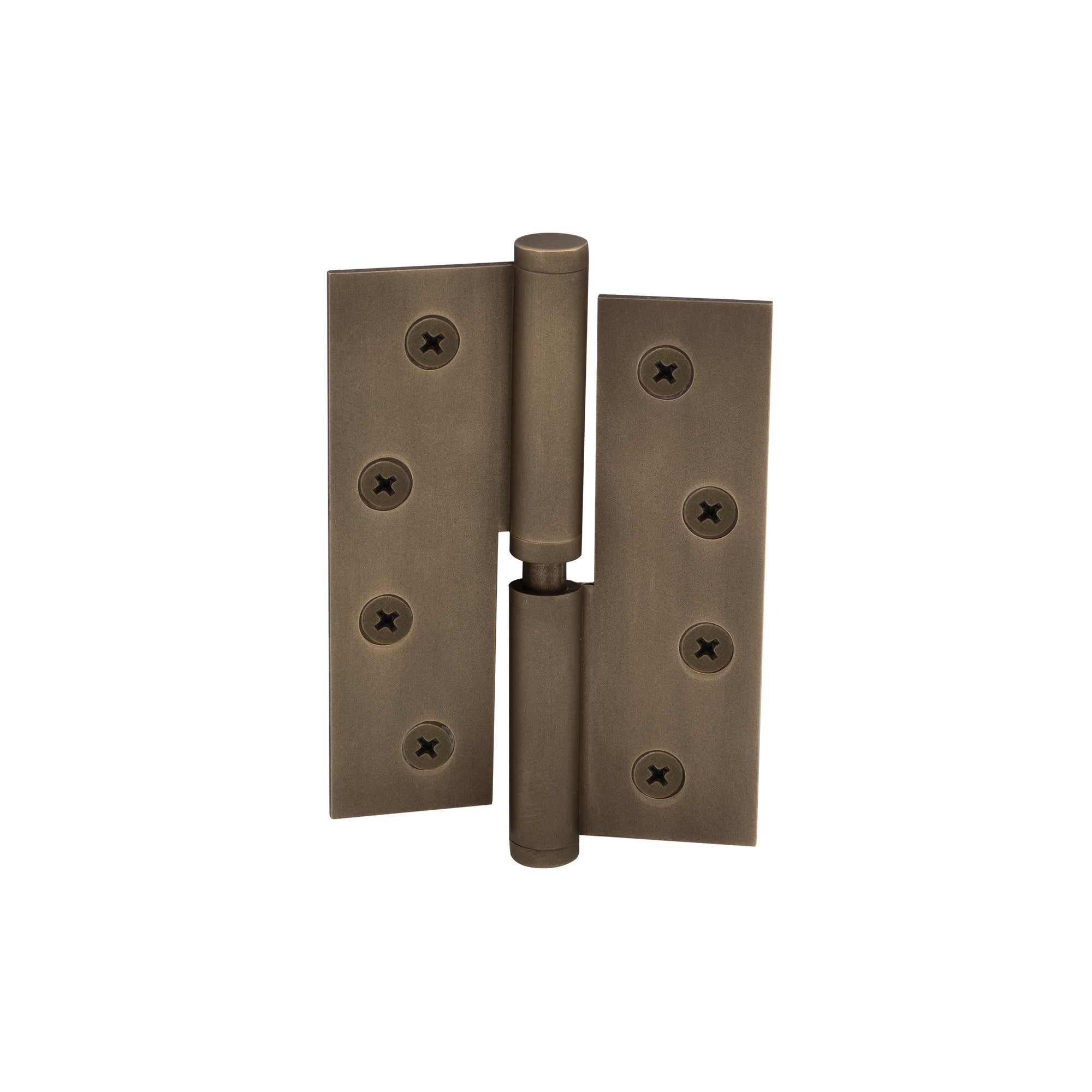 Hinge Brass Lift-Off LH Loose Pin Flat Tip 100mm x 75mm - Roman Brass