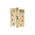 Hinge Brass Lift-Off LH Loose Pin Flat Tip 100mm x 75mm - Unlacquered Brass