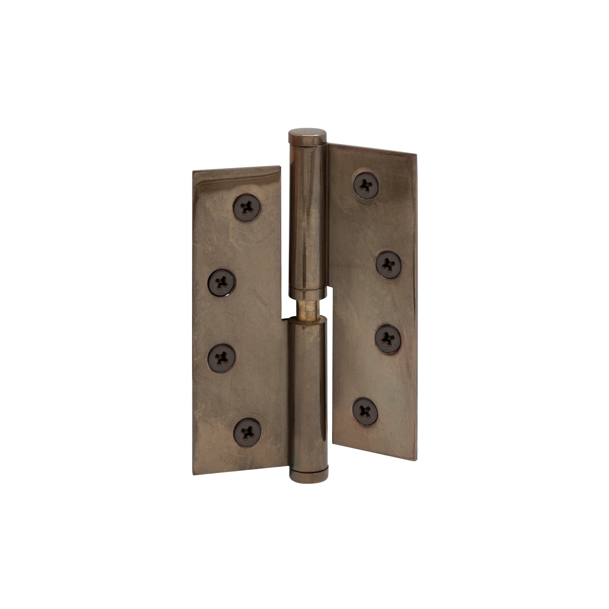 Hinge Brass Lift-Off RH Loose Pin Flat Tip 100mm x 75mm - Antique Bronze