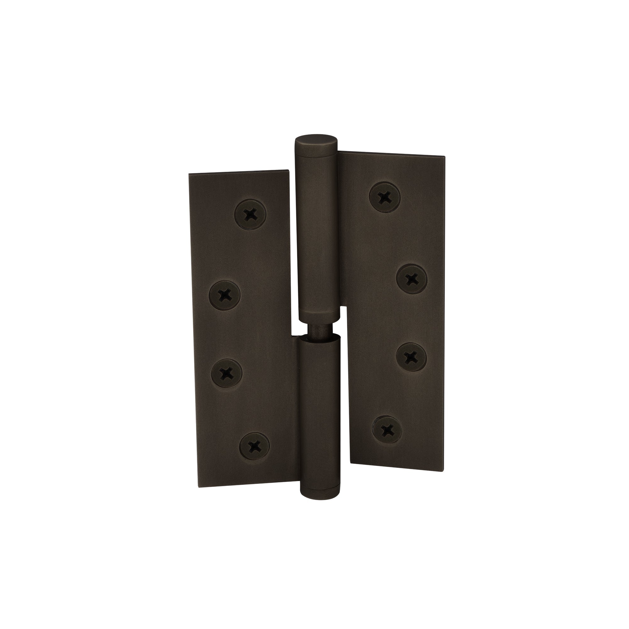 Hinge Brass Lift-Off RH Loose Pin Flat Tip 100mm x 75mm - Dark Roman Brass