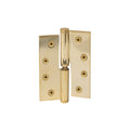 Hinge Brass Lift-Off RH Loose Pin Flat Tip 100mm x 75mm - Polished Brass