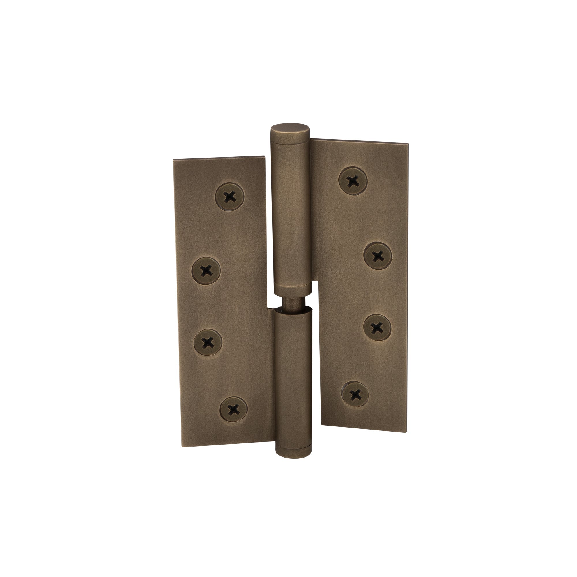 Hinge Brass Lift-Off RH Loose Pin Flat Tip 100mm x 75mm - Roman Brass