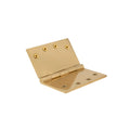 Hinge Brass Fixed Pin Flat Tip 100mm x 125mm - Unlacquered Brass