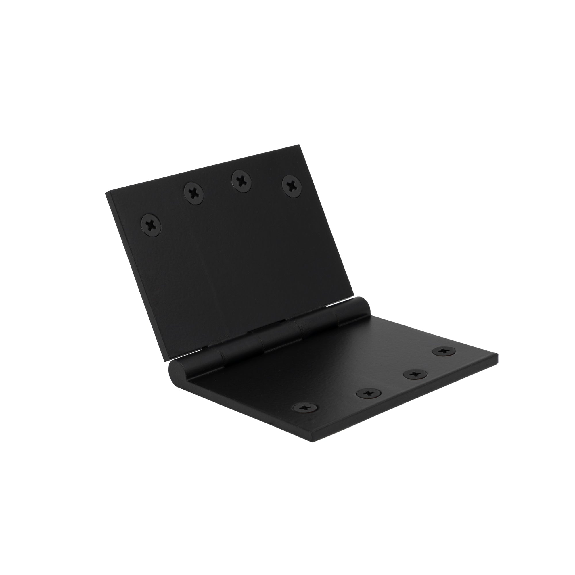 Hinge Brass Fixed Pin Flat Tip 100mm x 150mm - Black
