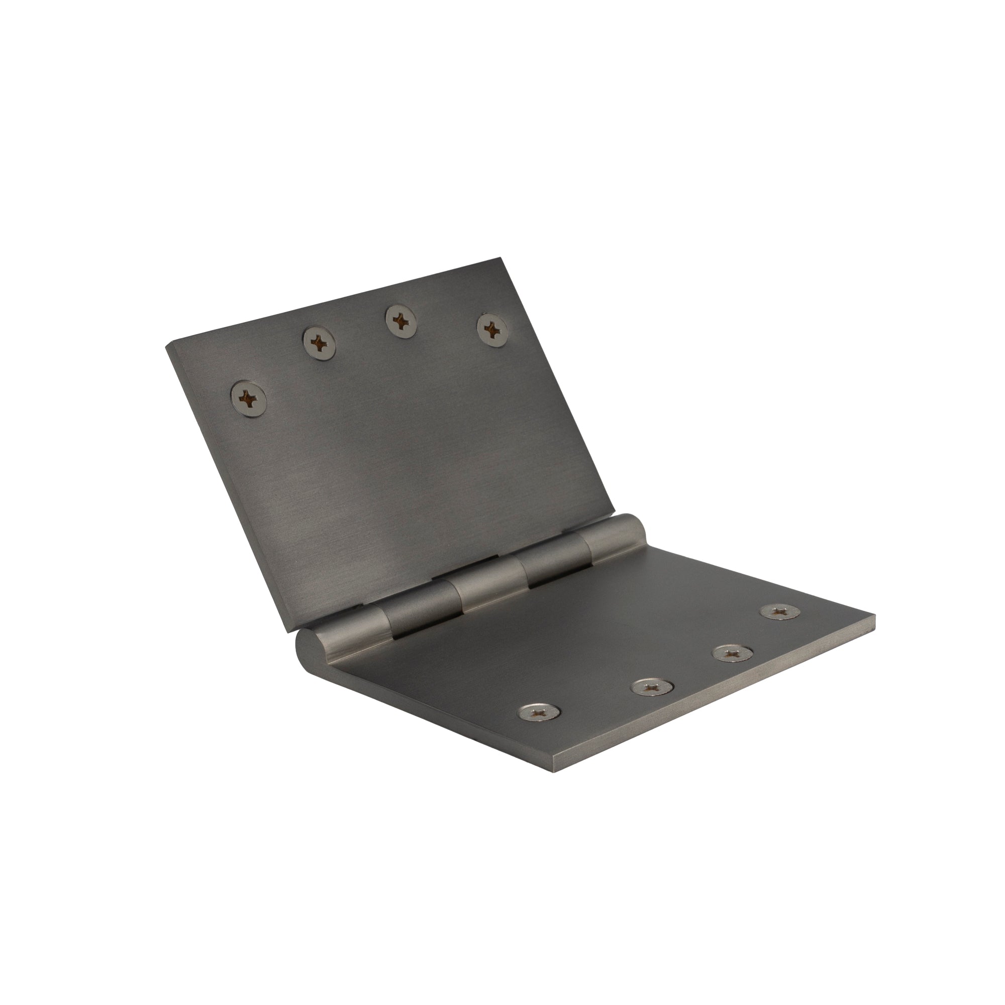 Hinge Brass Fixed Pin Flat Tip 100mm x 150mm - Graphite Nickel