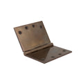 Hinge Brass Fixed Pin Flat Tip 100mm x 150mm - Natural Bronze