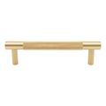 Vertex Cabinet Handle - 160mm - Unlacquered Satin Brass