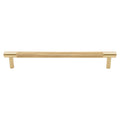Vertex Cabinet Handle - 260mm - Unlacquered Satin Brass