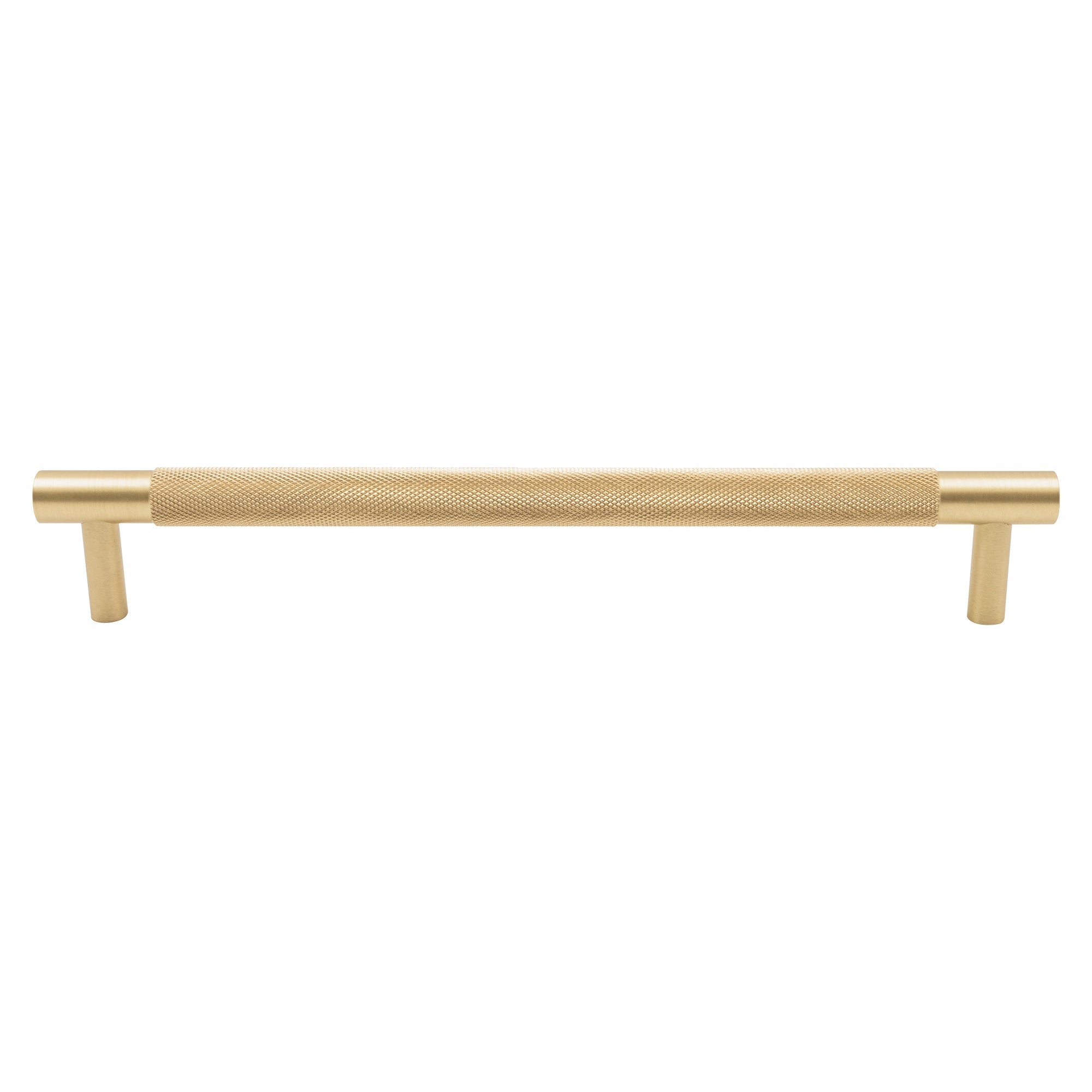 Vertex Cabinet Handle - 260mm - Unlacquered Satin Brass