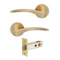 Apollo Passage Set - Matt Satin Brass