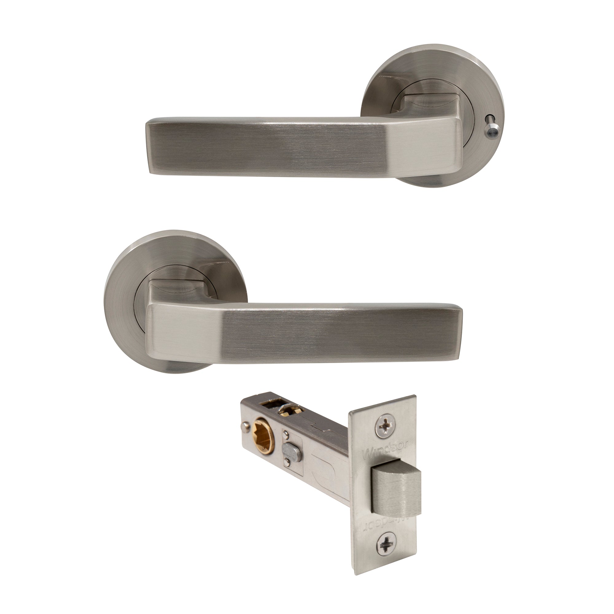 Qube Integrated Privacy - Brushed Nickel