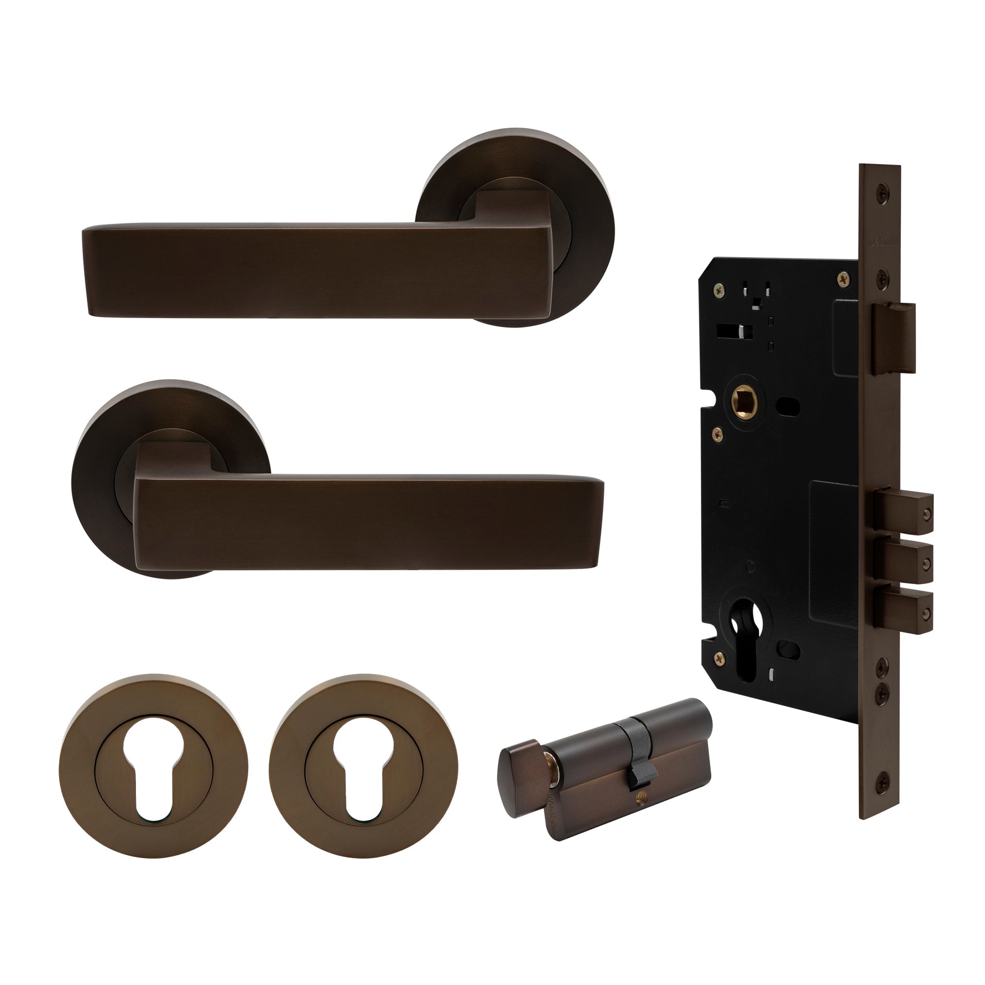 Pegasus Entrance Set - Cocoa Bronze