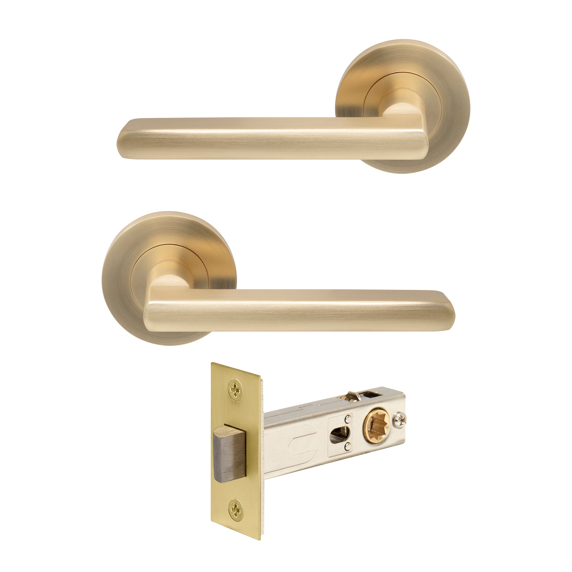 Phoenix Passage Set - Matt Satin Brass