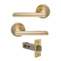 Phoenix Integrated Privacy - Matt Satin Brass