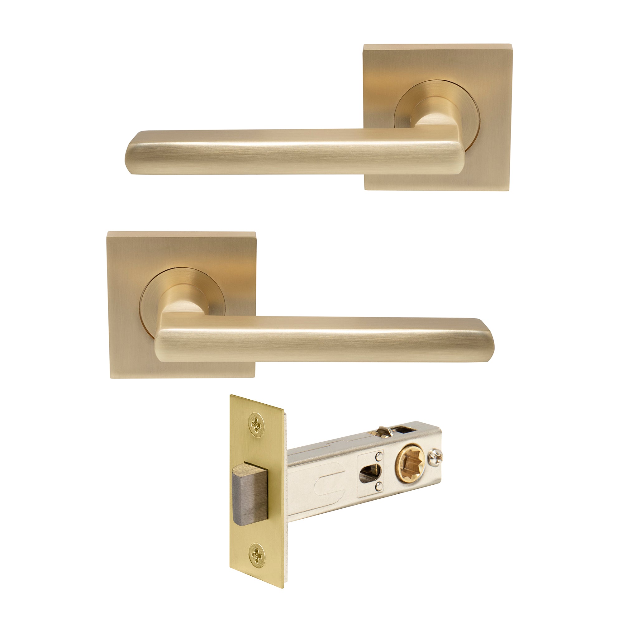 Phoenix Elite Passage Set - Matt Satin Brass