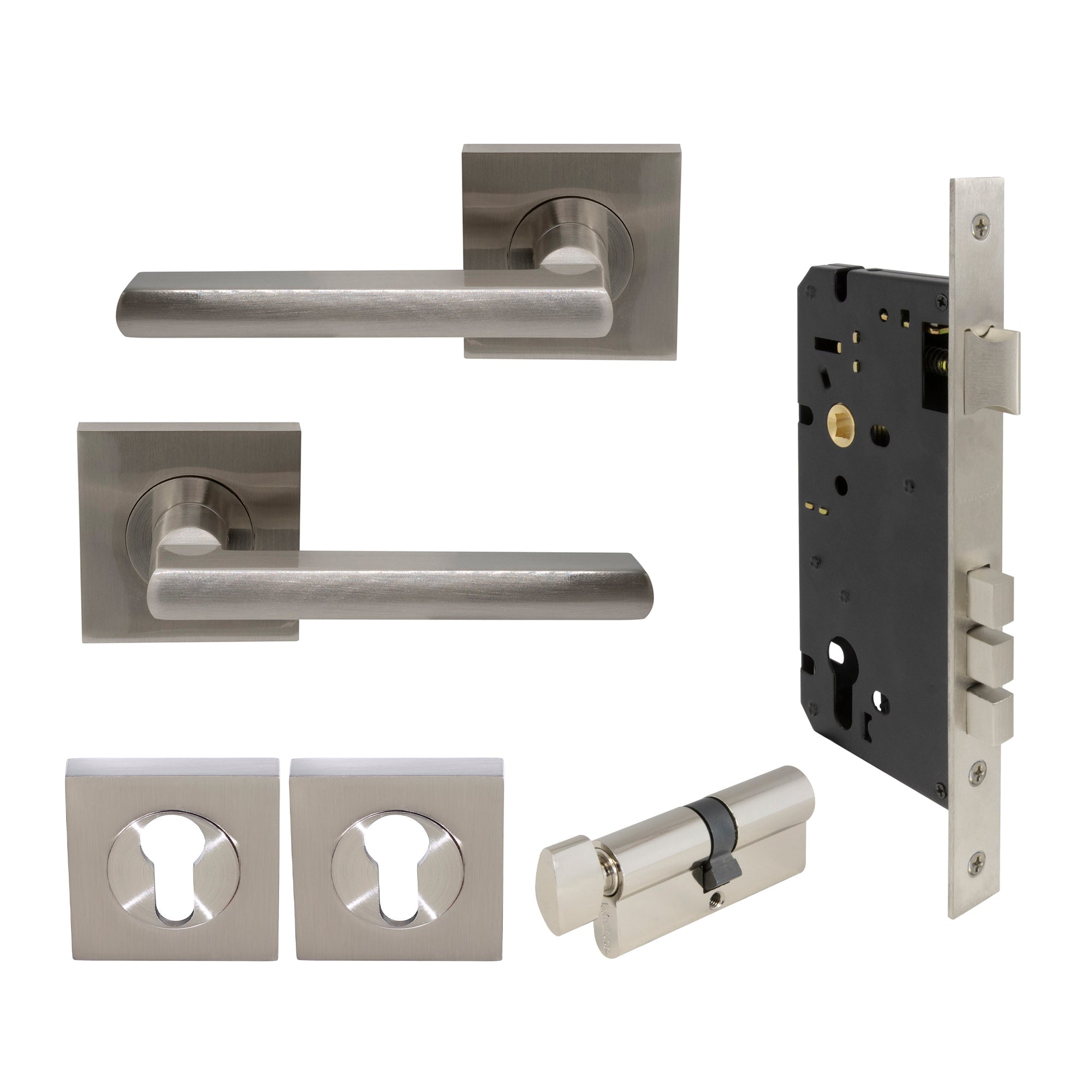 Phoenix Elite Entrance Set - Brushed Nickel