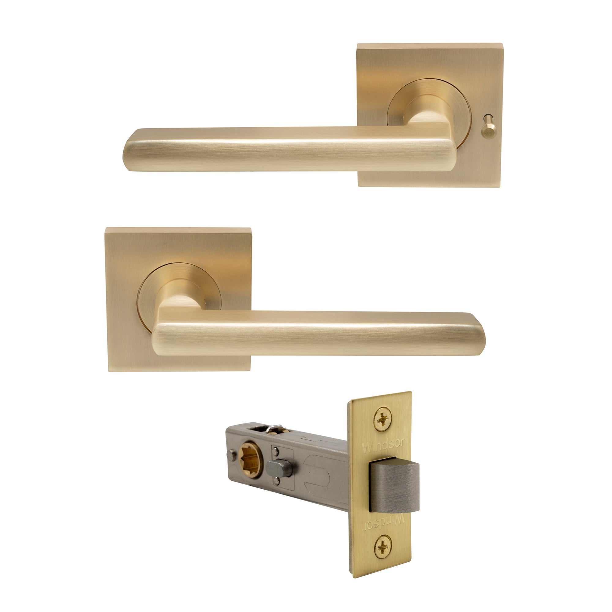 Phoenix Elite Integrated Privacy - Matt Satin Brass