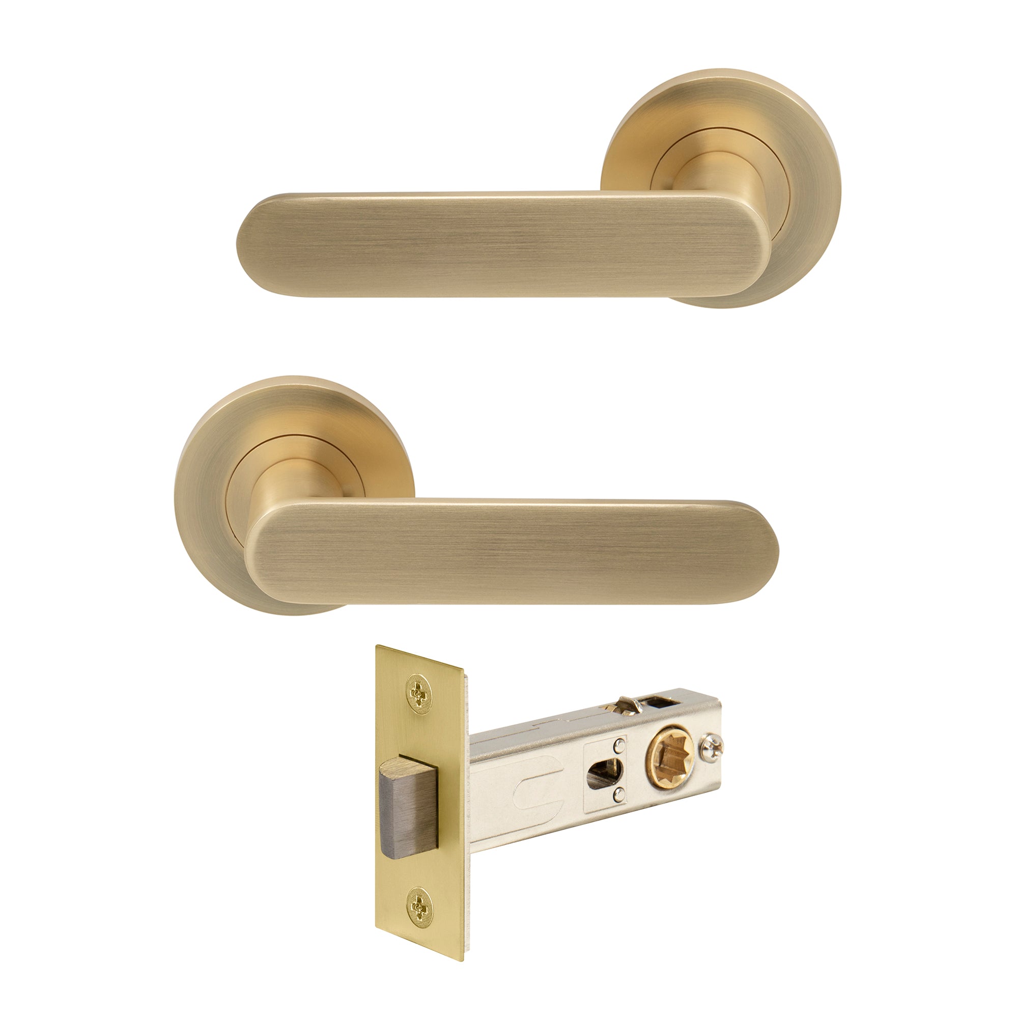 Astro Passage Set - Matt Satin Brass