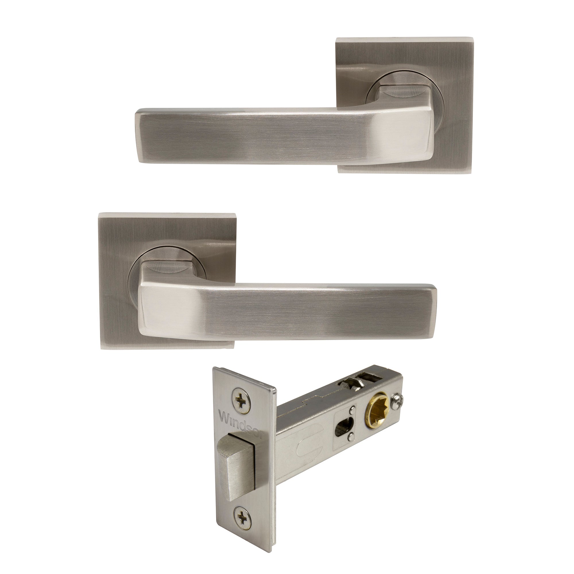 Qube Elite Passage Set - Brushed Nickel