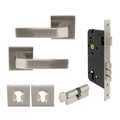 Qube Elite Entrance Set - Brushed Nickel