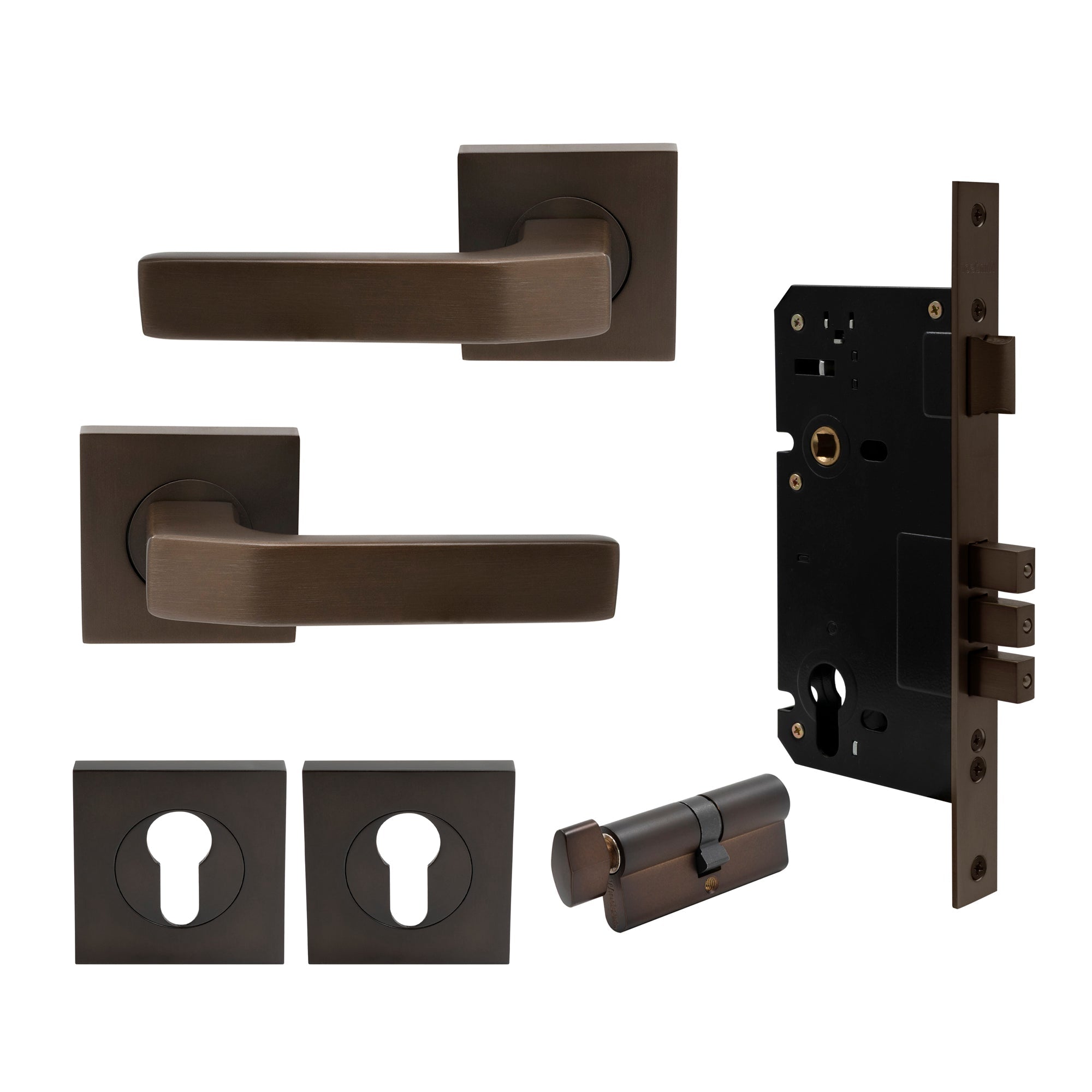 Qube Elite Entrance Set - Cocoa Bronze