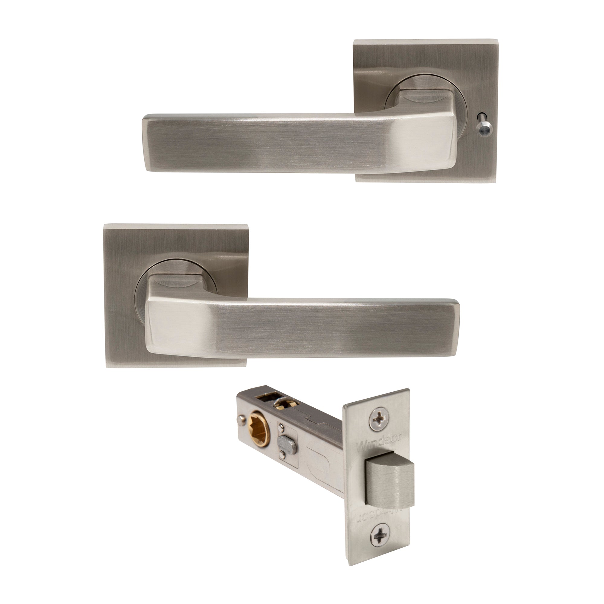Qube Elite Integrated Privacy - Brushed Nickel
