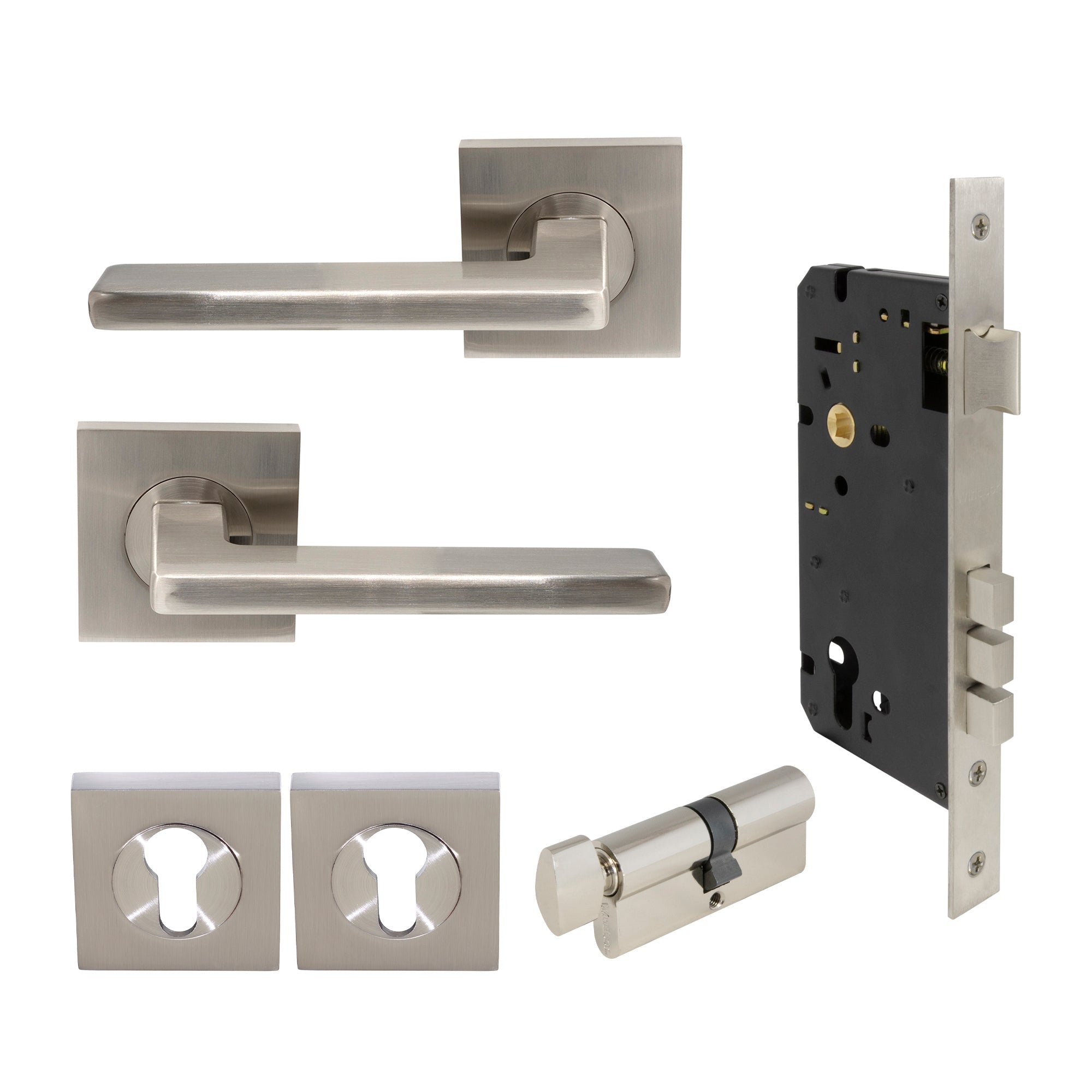 Vector Elite Entrance Set - Brushed Nickel