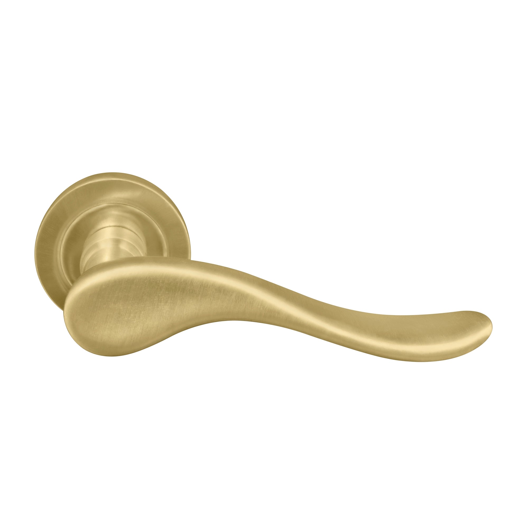 Haven Dummy Lever - Left Hand - Matt Satin Brass