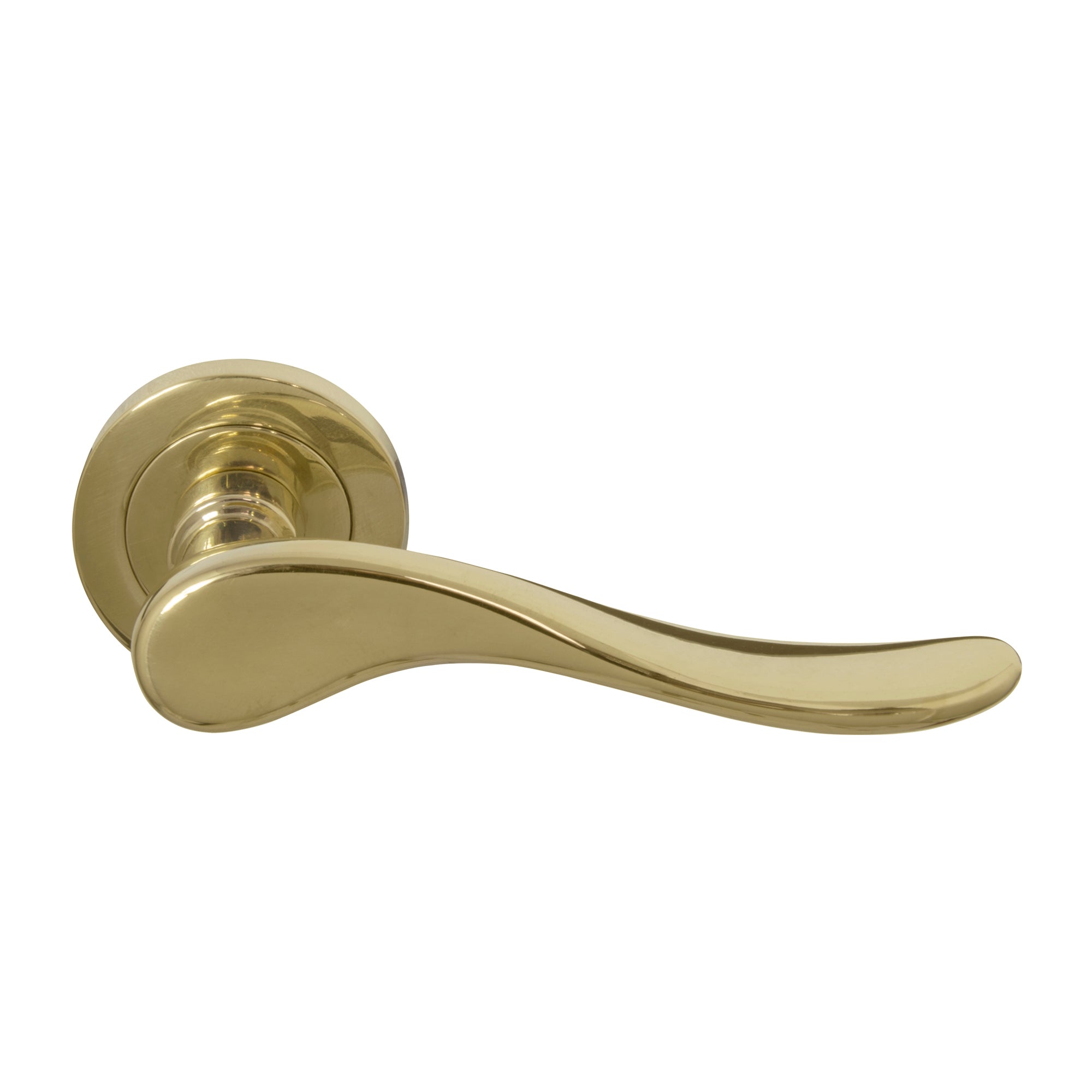 Haven Dummy Lever - Left Hand - Polished Brass