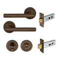 Charleston Privacy Set - Antique Bronze