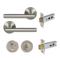 Charleston Privacy Set - Brushed Nickel