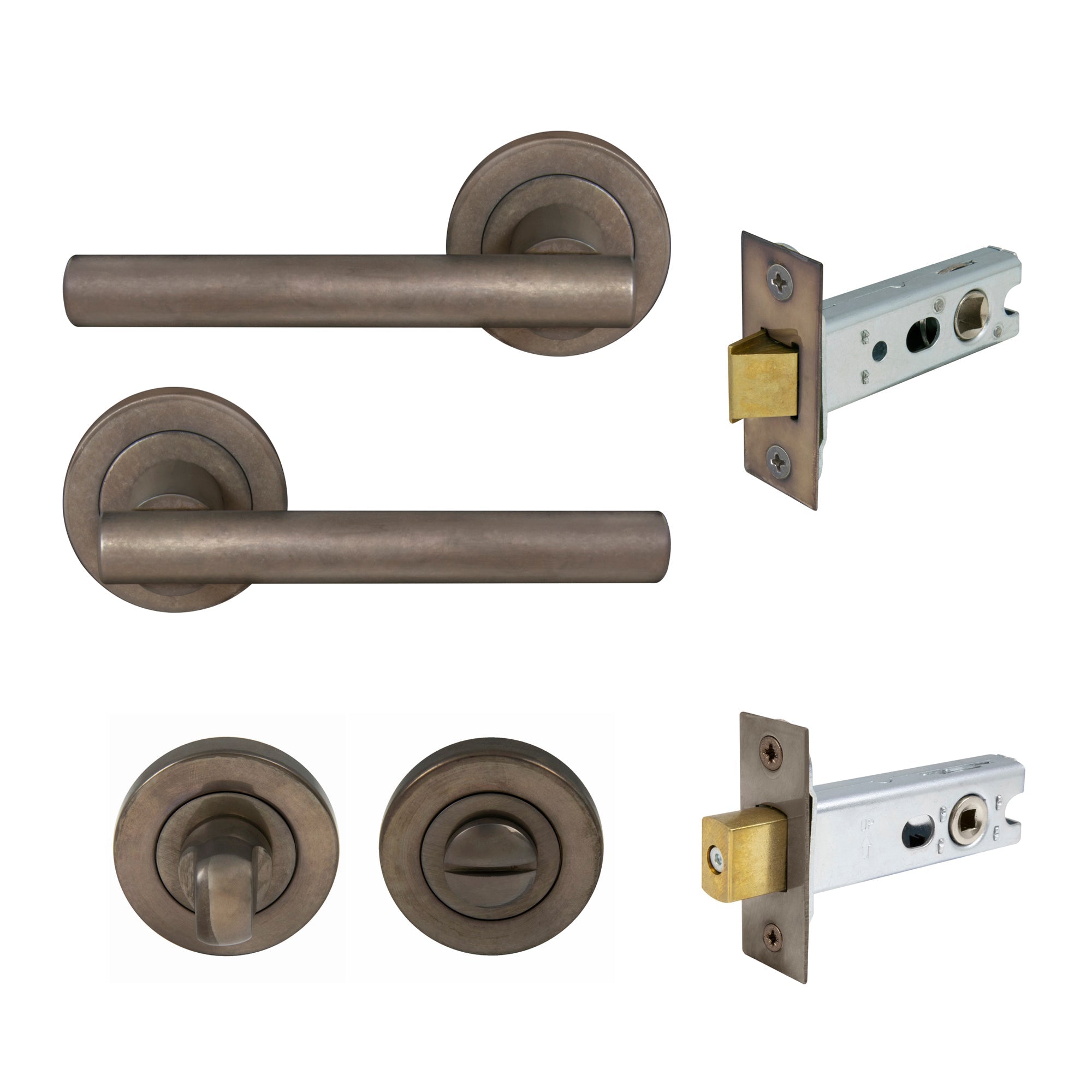 Charleston Privacy Set - Natural Bronze