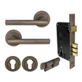 Charleston Entrance Set - Natural Bronze