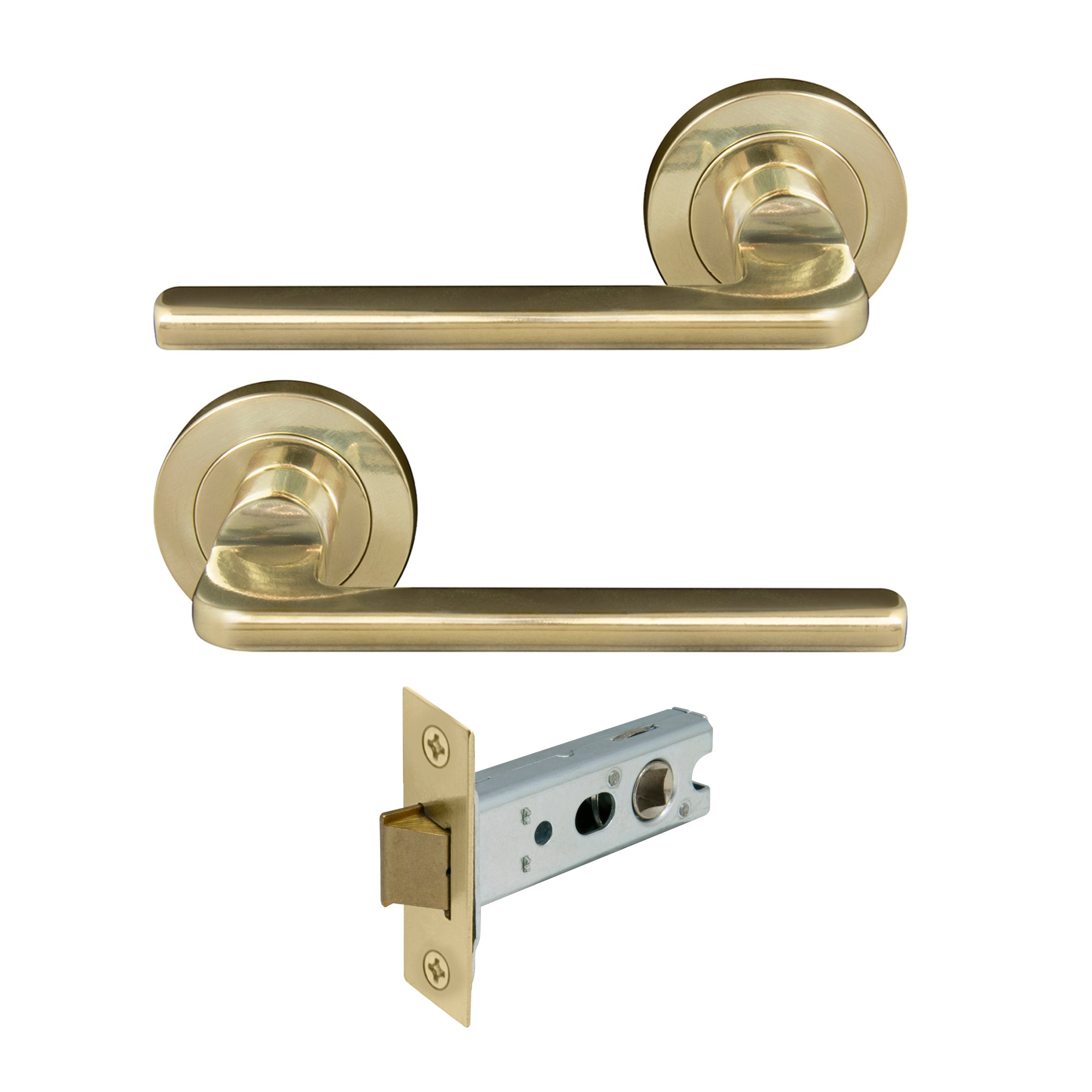 Chalet Passage Set - Polished Brass