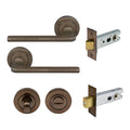 Chalet Privacy Set - Antique Bronze