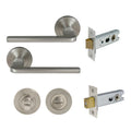 Chalet Privacy Set - Brushed Nickel