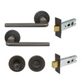 Chalet Privacy Set - Dark Roman Brass