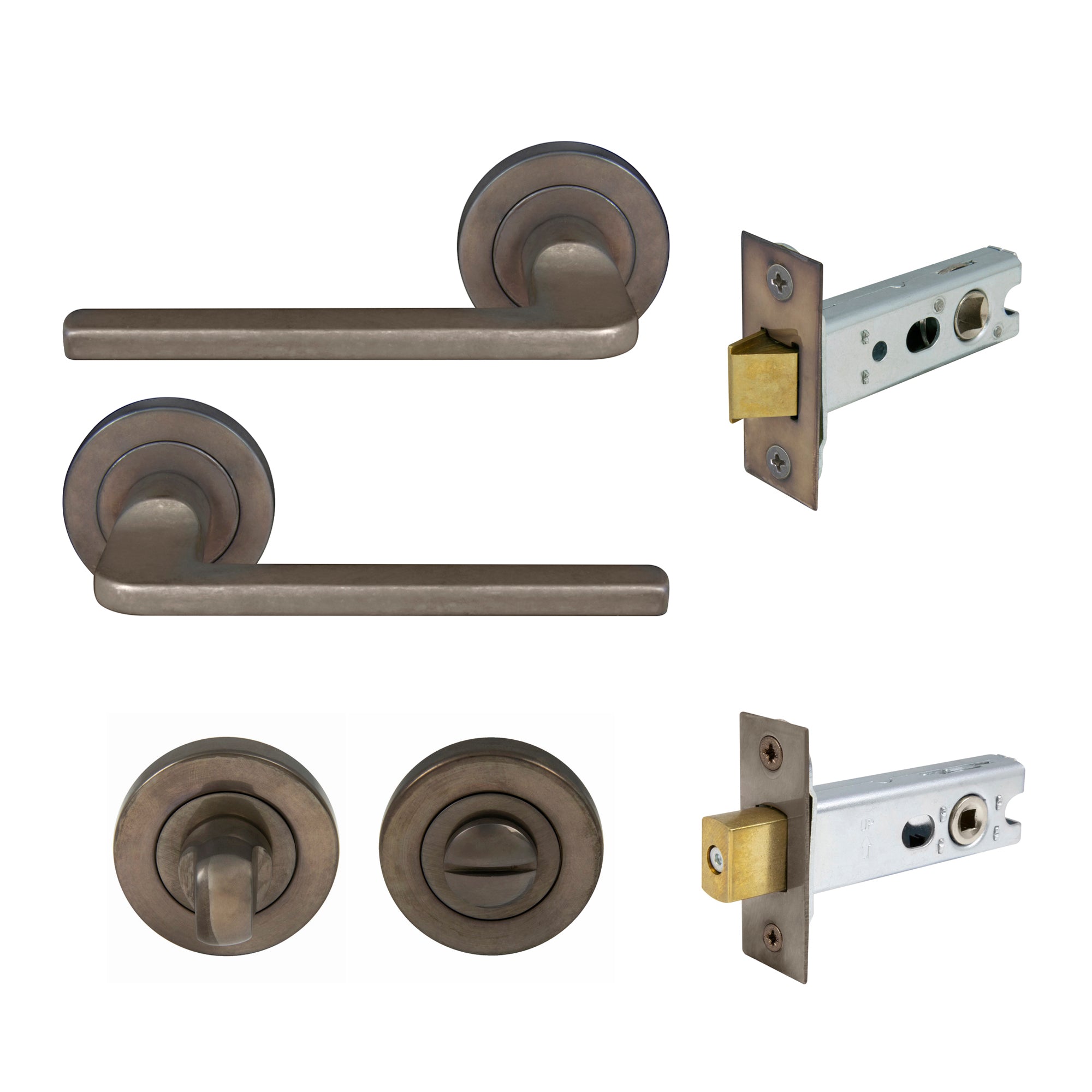 Chalet Privacy Set - Natural Bronze