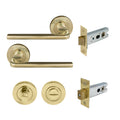 Chalet Privacy Set - Polished Brass