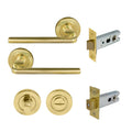 Chalet Privacy Set - Unlacquered Brass