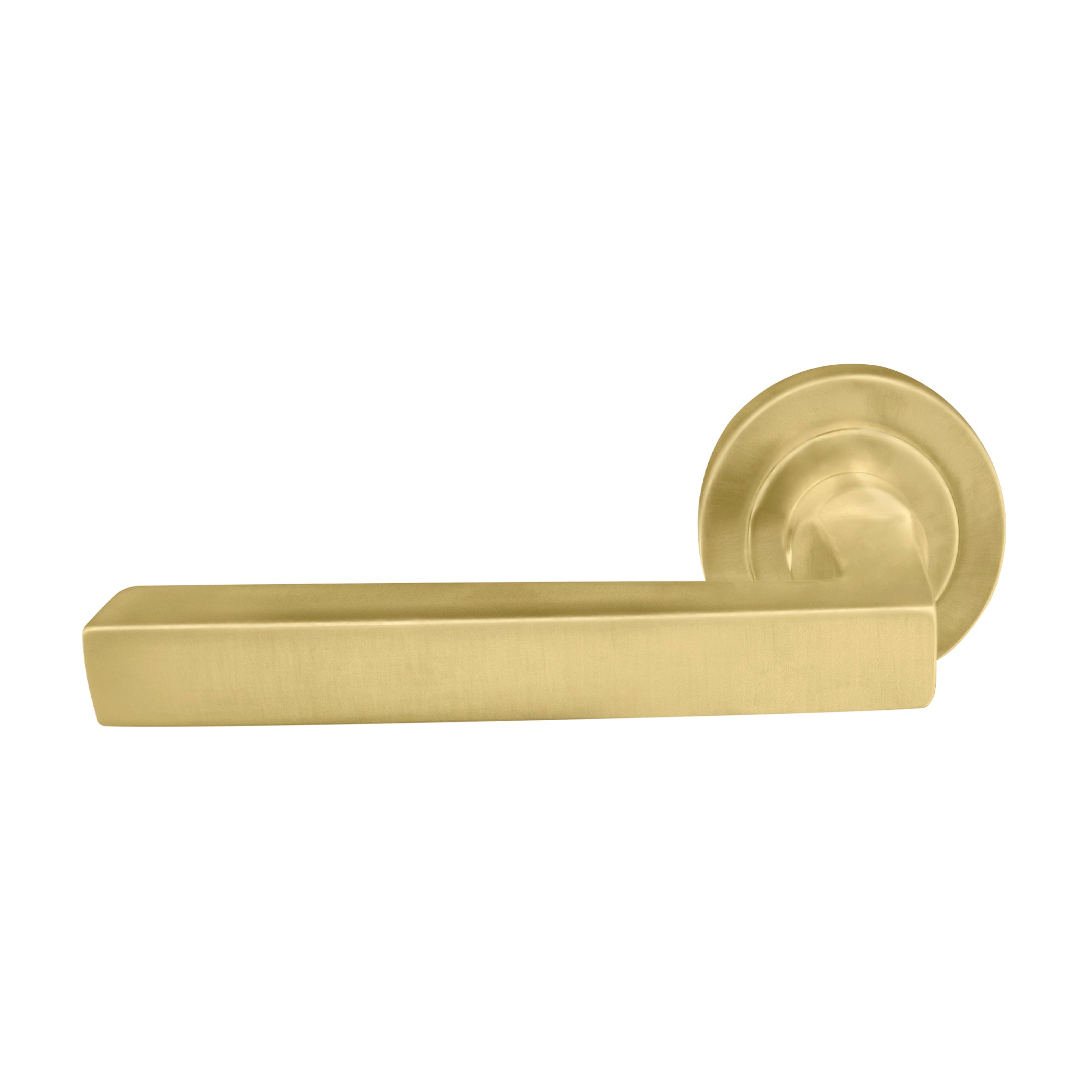 Federal Dummy Lever - Matt Satin Brass