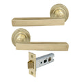 Federal Passage Set - Unlacquered Satin Brass