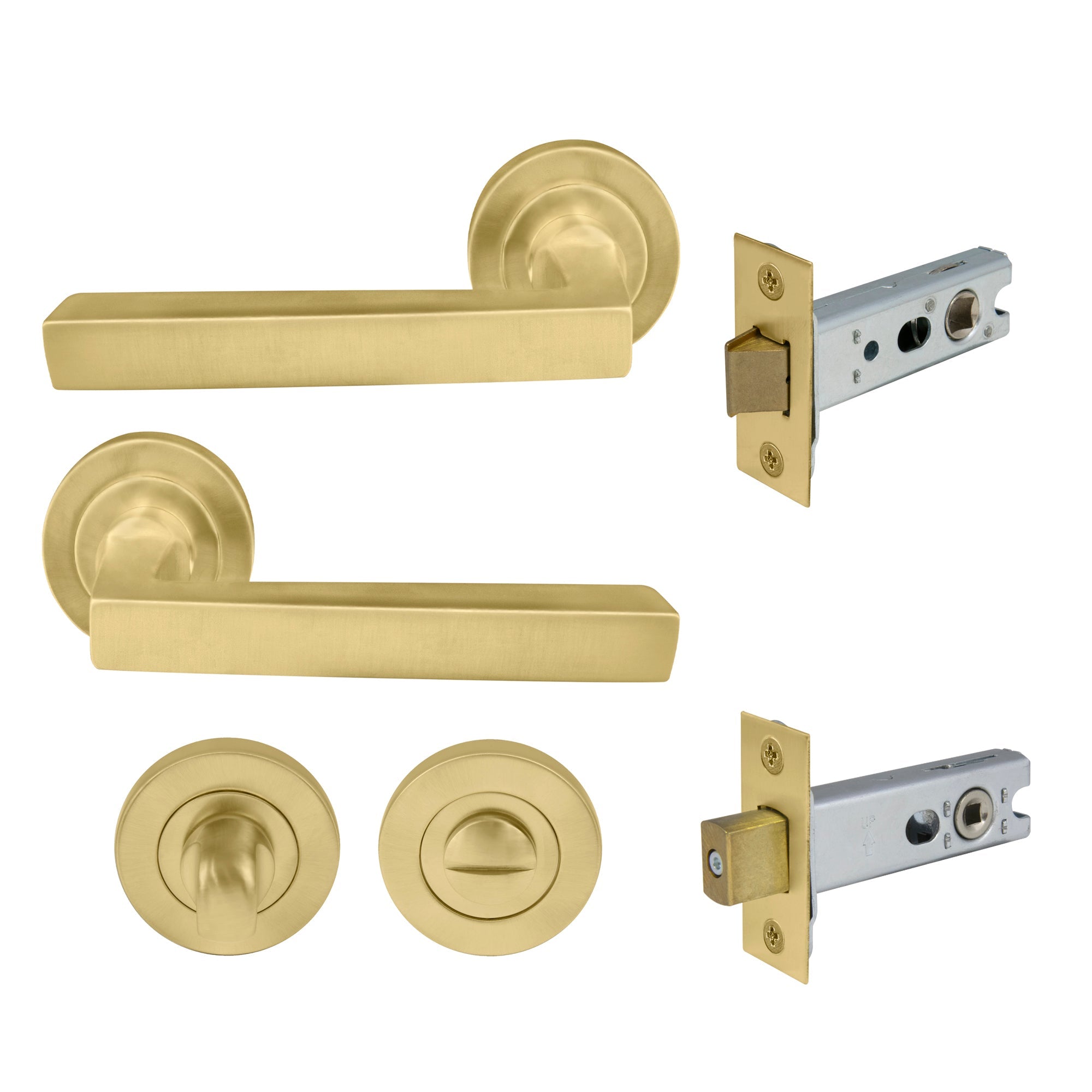 Federal Privacy Set - Matt Satin Brass