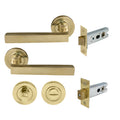 Federal Privacy Set - Polished Brass