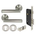 Federal Entrance Set - Brushed Nickel
