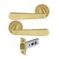 Villa Passage Set - Matt Satin Brass