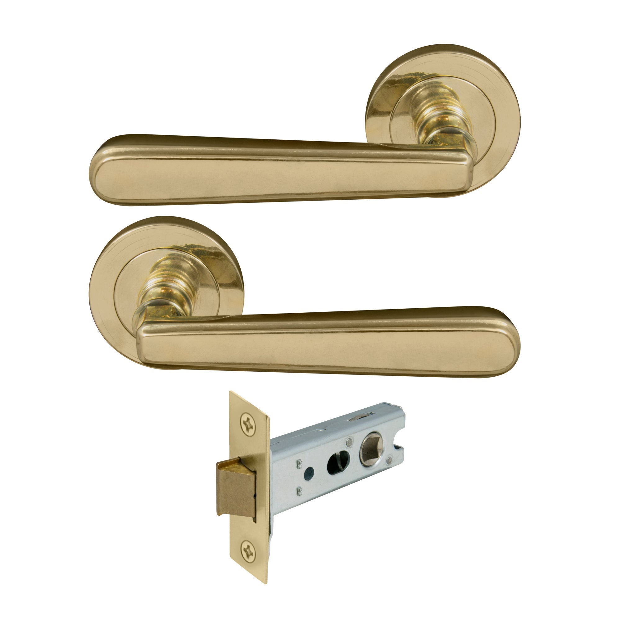 Villa Passage Set - Polished Brass