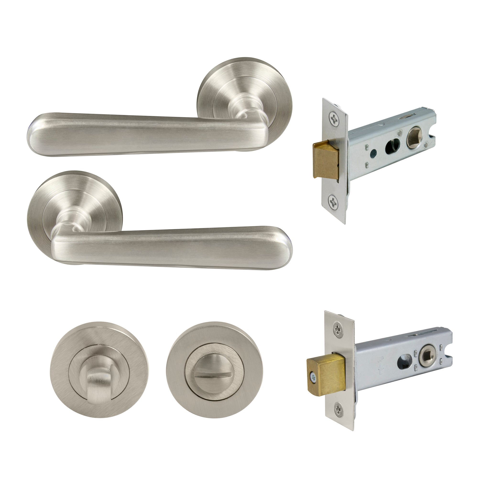 Villa Privacy Set - Brushed Nickel