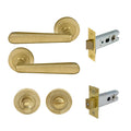 Villa Privacy Set - Rumbled Brass