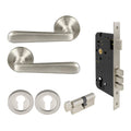 Villa Entrance Set - Brushed Nickel